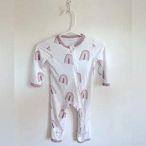 Kyte BABY Printed Zippered Romper in Sunset Rainbow (3 - 6 months)